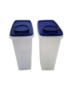 Tupperware Cereal / Oatmeal Storer Navy Seals Set of 2